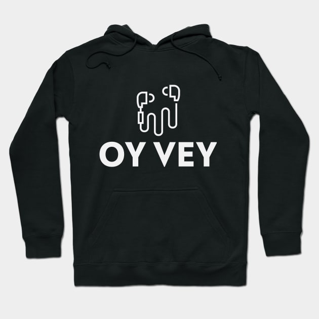 Oy Vey Funny Jewish Themed T-Shirt Hoodie by GreenbergIntegrity